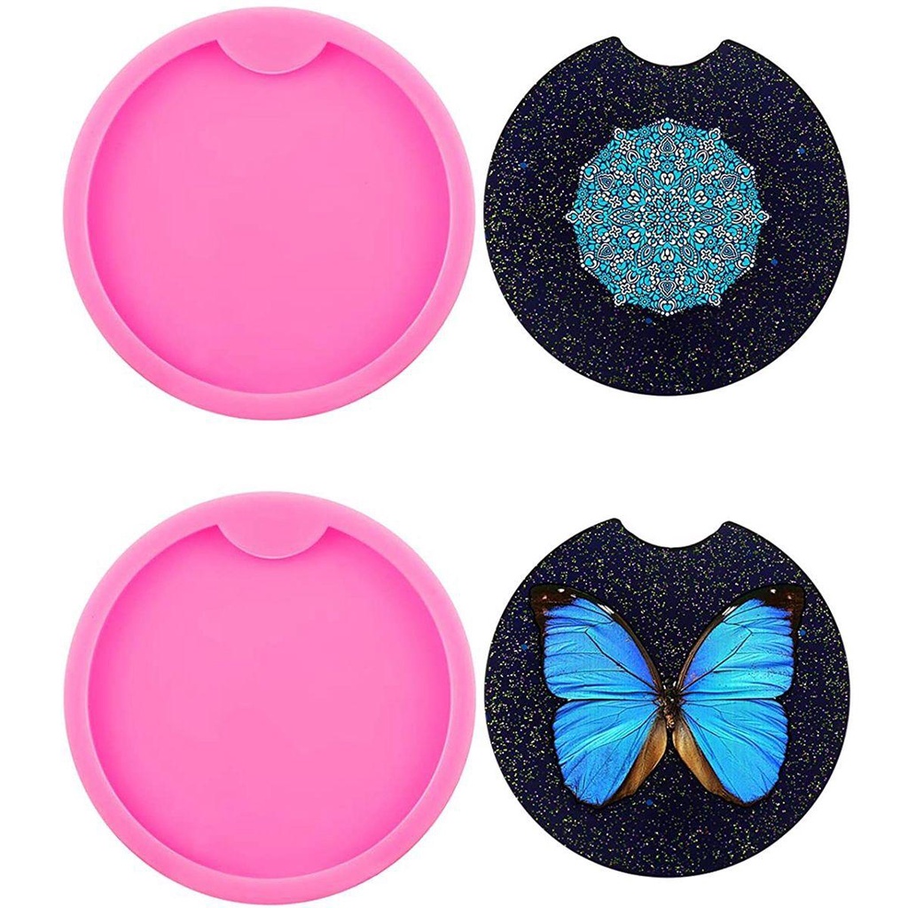 Khuôn Silicone Làm Móc Khóa / Trang Sức Hình Tròn