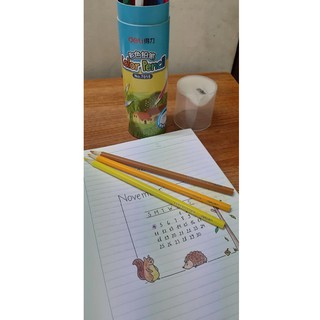 Bút chì màu cốc Deli 12/18/24/36 màu
