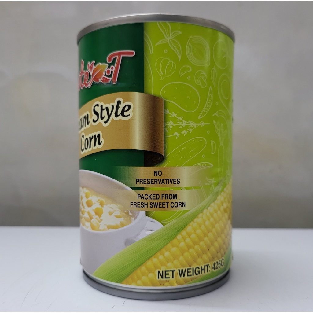 [Hộp 425g] BẮP KEM [Thailand] TASTE-T Cream Style Corn (halal) (pkg)