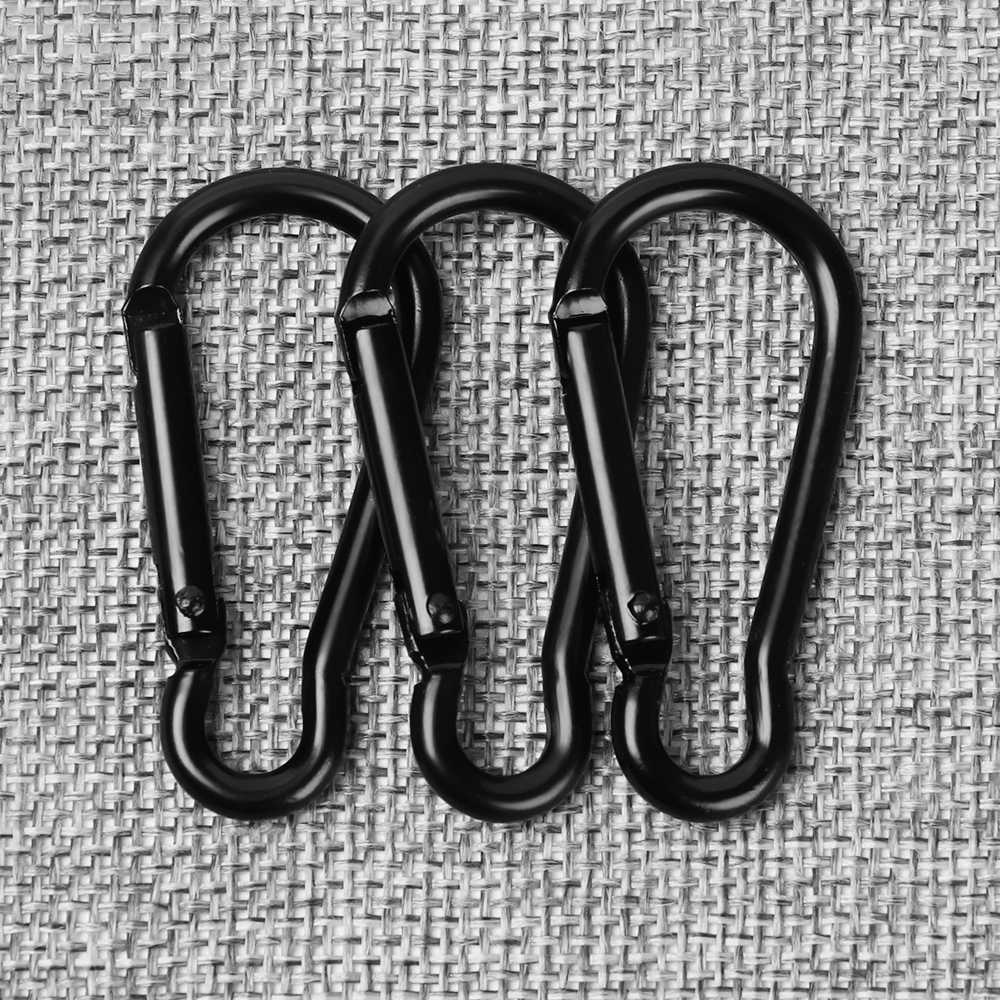 Set 3/6/9 móc carabiner bằng hợp kim nhôm thích hợp cho cắm trại/dã ngoại tiện dụng