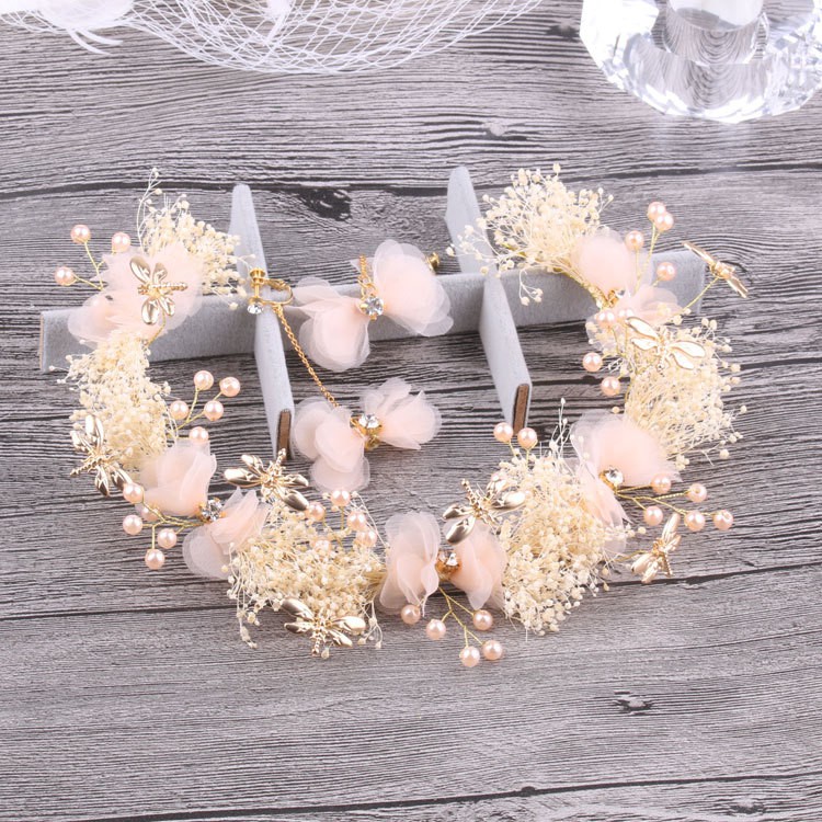 Combo Cài Tóc Hoa Đính Kèm Nơ CỰC XINH MS: CA22 - Hưng Long PC