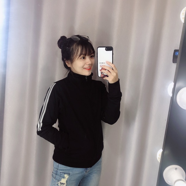 Áo khoác thể thao màu đen | BigBuy360 - bigbuy360.vn