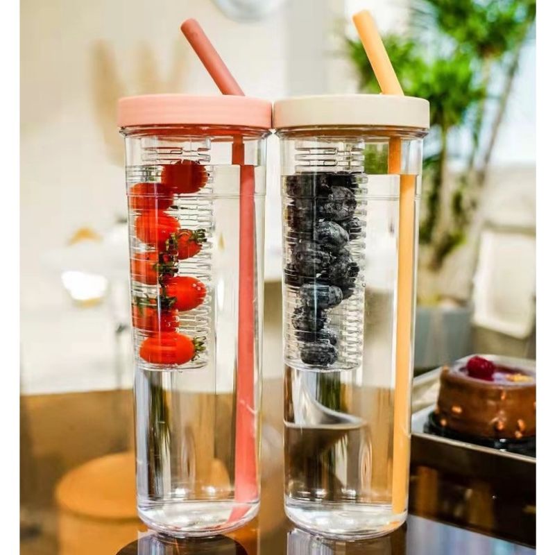 BÌNH NƯỚC TRONG SUỐT DUNG TÍCH 700ML KÈM ỐNG HÚT NHIỀU MÀU SẮC PHONG CÁCH HÀN QUỐC ĐÁNG YÊU CHO HỌC SINH,SINH VIÊN