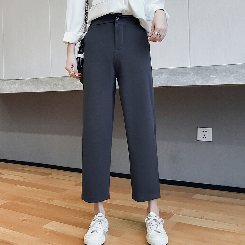 NRVP Quần Tây Lưng Cao Lót Nhung Thời Trang Thu Đông Cho Nữ