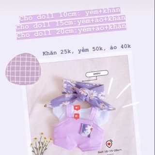 "Có Sẵn"Outfit cho Labubu 17cm /Doll 10cm-15cm-20cm-indentity V