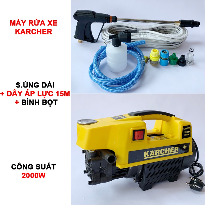 Máy Xịt Rửa Xe Gia Đình Đa Năng Công Suất 2000w KARCHER KC-101A