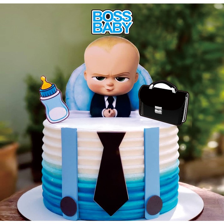 Set cắm baby boss trang trí bánh kem