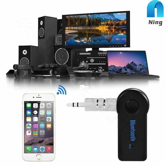 Thiết bị nhận âm thanh Bluetooth 5.0 không dây 3.5mm cho xe hơi