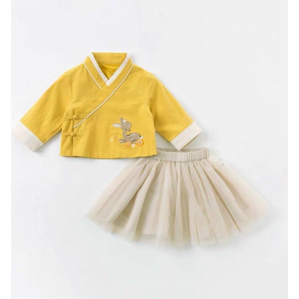 Set bộ hanbok cách tân đáng yêu  cho bé gái - SOLEN KIDS chuyên quần áo trẻ em Xuất Khẩu