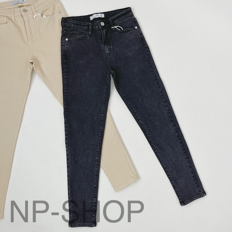 Quần skinny jeans nữ NPSHOP 9 tấc lưng cao, quần bò nữ dáng lửng cạp cao NPQUAN012