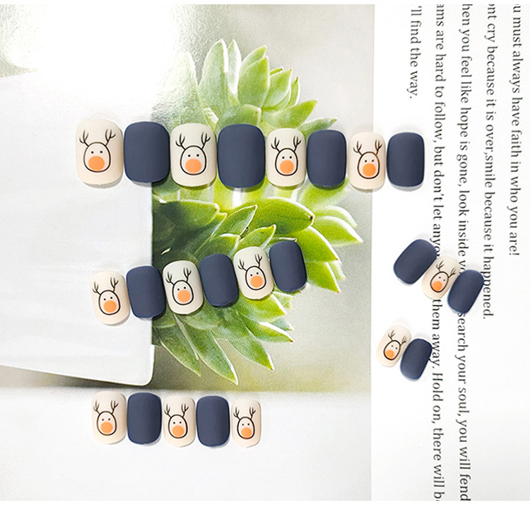 Set 24 Móng Tay Giả Họa Tiết Giáng Sinh