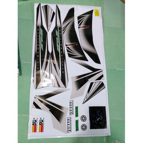 Tem xe sirius - tem xe sirius bạc đen - 138T