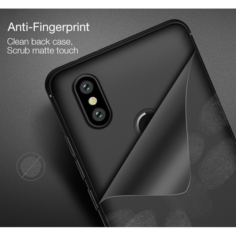 Ốp lưng silicon màu đen OPPO Realme 3, Realme 3 Pro