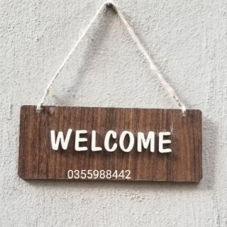 [Giảm giá ] bảng gỗ welcom treo trang trí shop, cửa hàng, quán xá