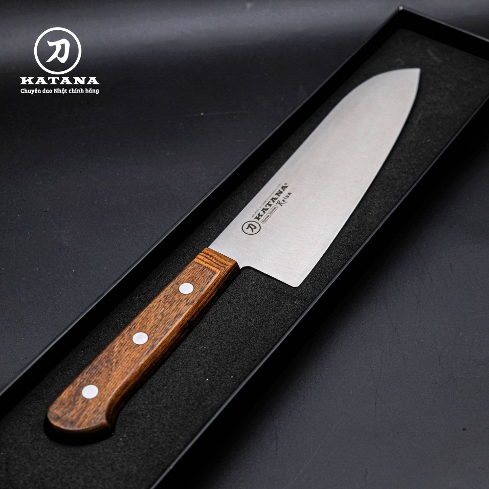 Dao bếp thái đa năng KATANA Reiwa Santoku THÉP NHẬT chính hãng - KATA301 (180mm)