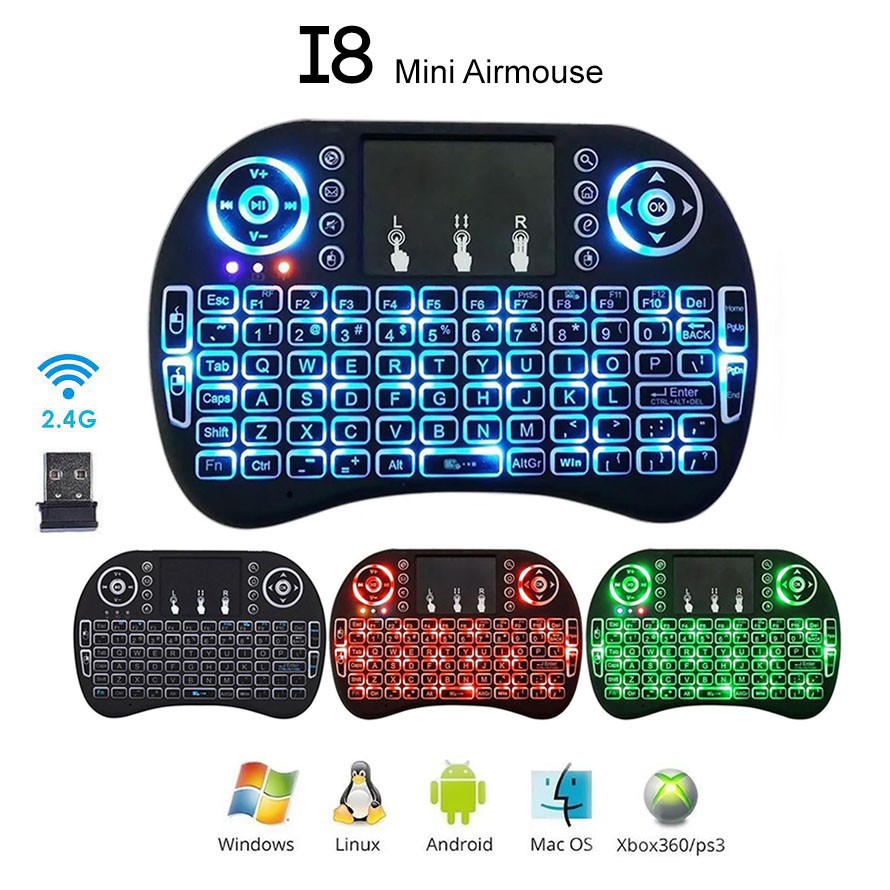 Bộ Bàn Phím + Chuột Không Dây I8 Mini 3 Màu Chất Lượng Cao | BigBuy360 - bigbuy360.vn