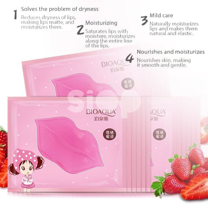 (hàng Mới Về) Mặt Nạ Môi Bioaqua Giúp Nuôi Dưỡng Môi Hiệu Quả | BigBuy360 - bigbuy360.vn
