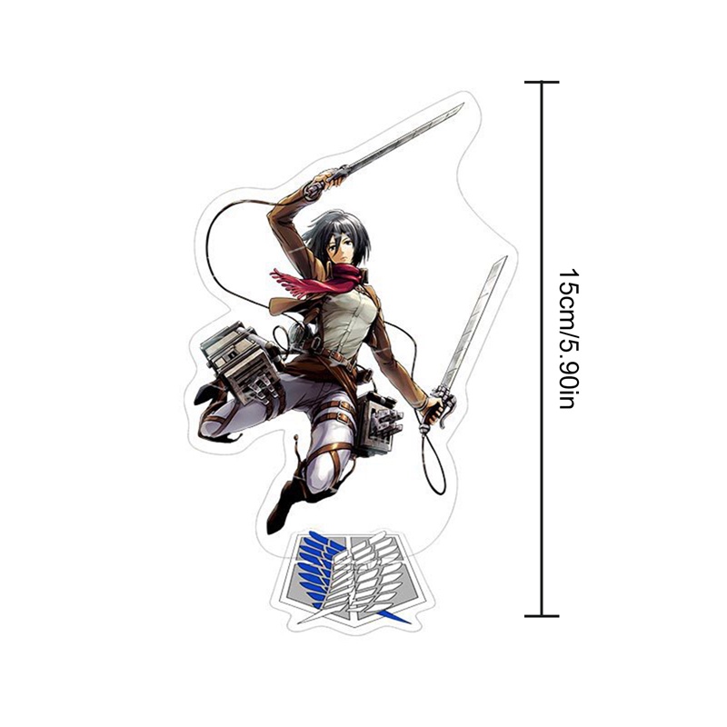 Giá Đỡ Mô Hình Nhân Vật Attack On Titan Bằng Acrylic Độc Đáo Trang Trí Bàn Làm Việc