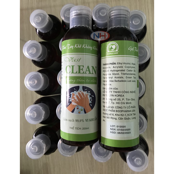 Gel Rửa Tay Khô Kháng Khuẩn Hương Thơm Tự Nhiên Vasi CLEAN 200ml | BigBuy360 - bigbuy360.vn