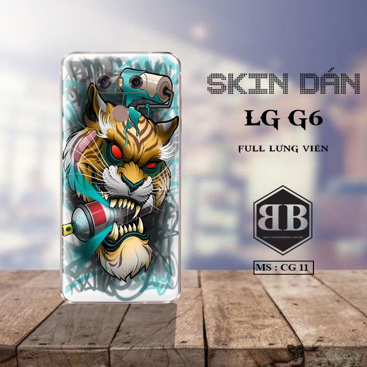 Bộ Skin Dán LG G6 dán full lưng viền dùng thay hoàn toàn ốp lưng điện thoại sang trọng lịch lãm