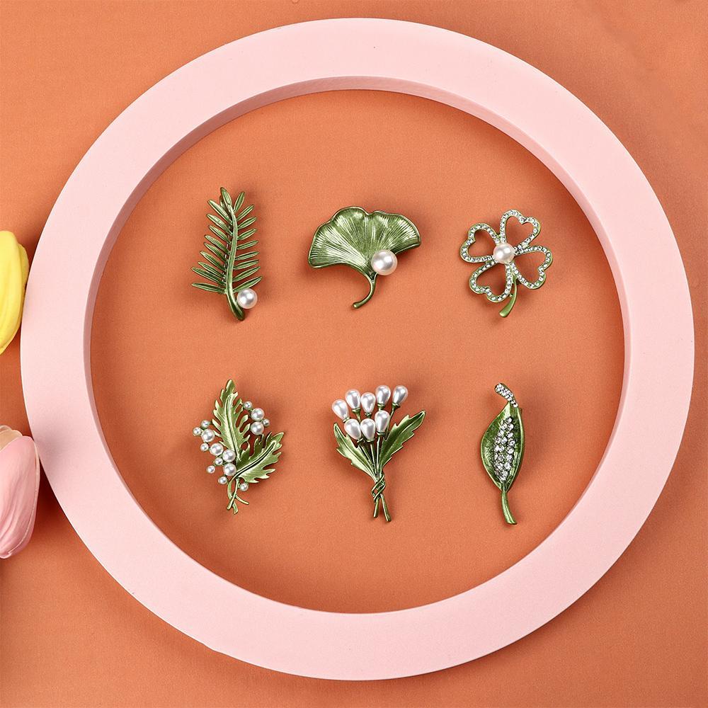 Trâm Cài Áo Hình Cành Hoa Hồng Phong Cách Vintage