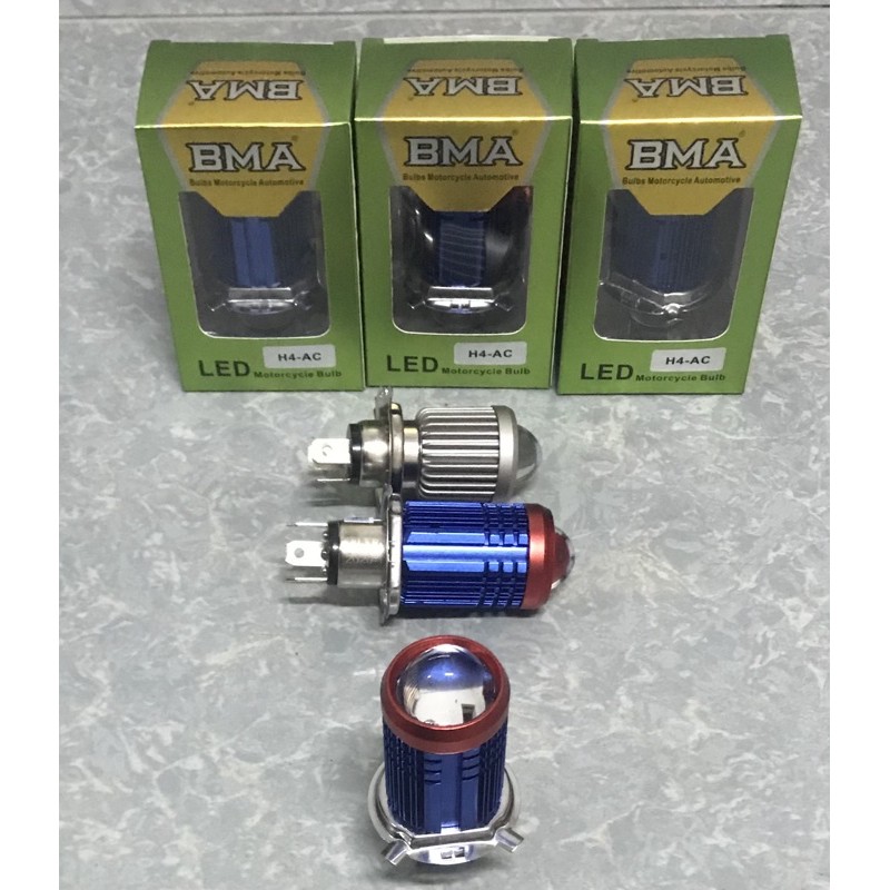 Led pha bi cầu mini H4 Bma v2 2 màu