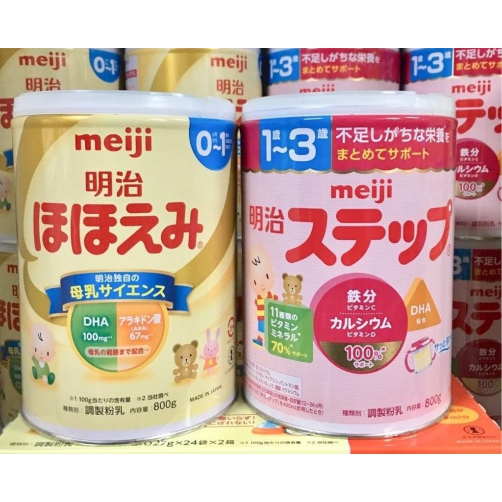 ( Date 06/2021 ) Sữa Meiji Số 9 (Meiji 1-3), Sữa Meiji Số 0 (Meiji 0-1) 800gr Nội Địa Nhật