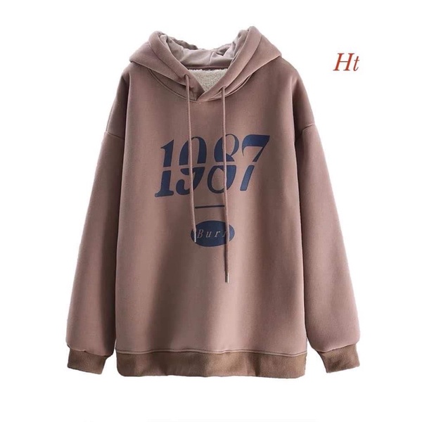 Áo hoodie nâu 1987 HT11