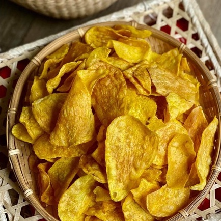 Khoai lang sấy mật ong 1kg giòn tan, thơm, khoai sấy hương vị ngọt ngào - Ăn vặt nhà Cốm