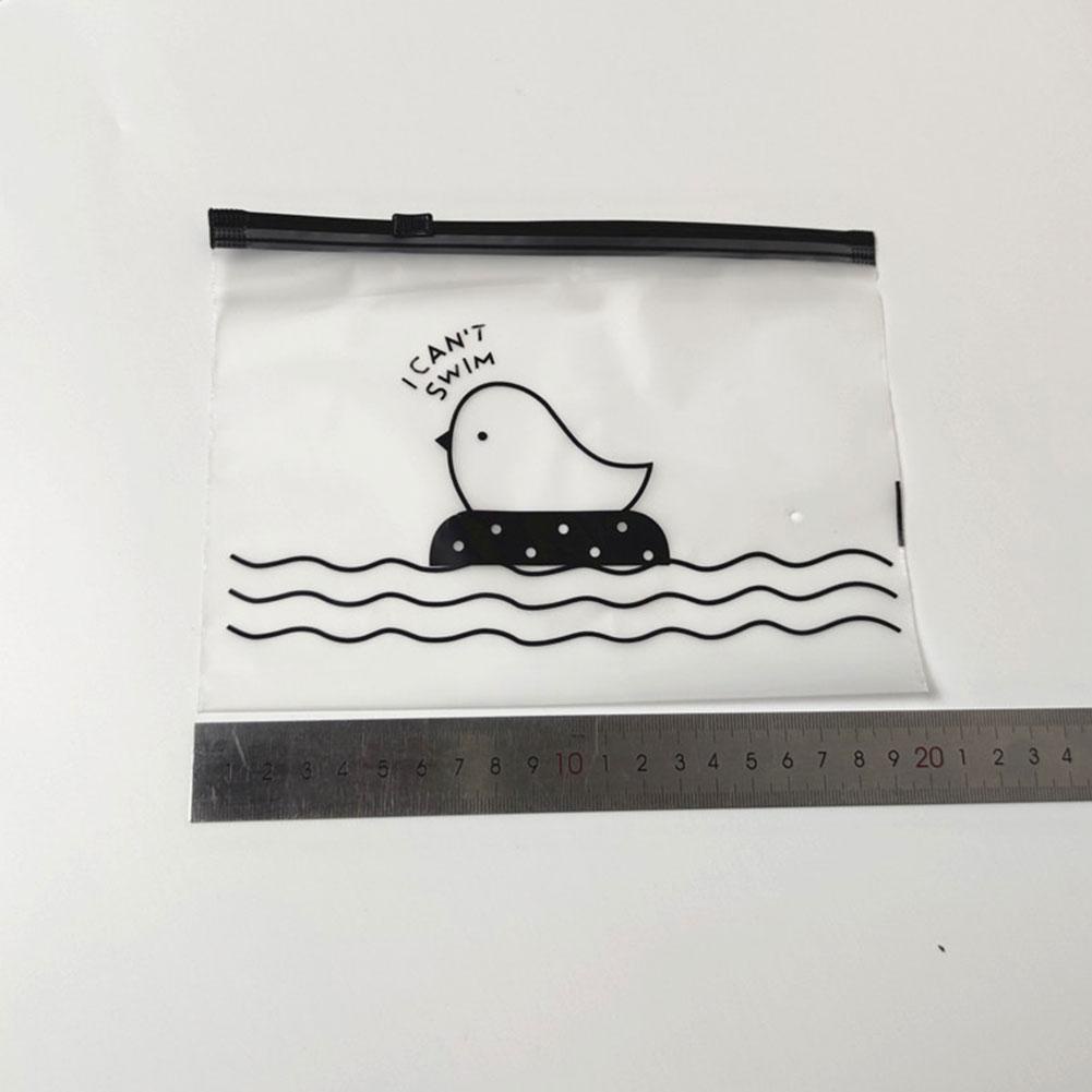 Túi Zip PVC Trong Mờ Họa Tiết Chim Hoạt Hình 17 * 11 * 1cm R9R0