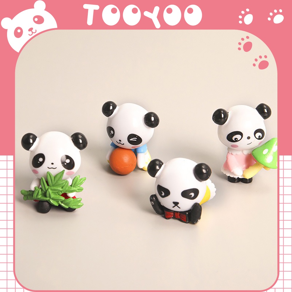 Mô hình gấu trúc mini trang trí tiểu cảnh dễ thương cute TooYoo TY0033