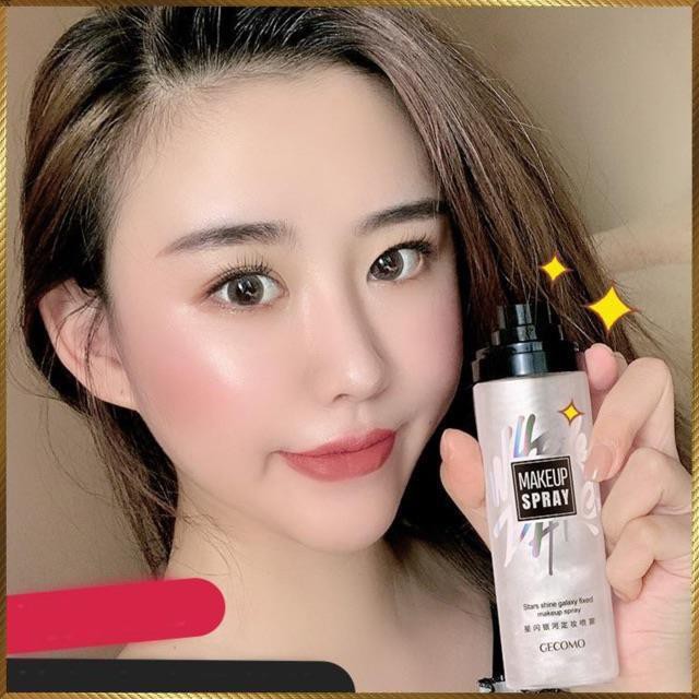 Xịt nhũ cố định lớp trang điểm Gecomo Star Shine Galaxy Spray bản dupe của Mac Fix+ Shimmer SX | WebRaoVat - webraovat.net.vn