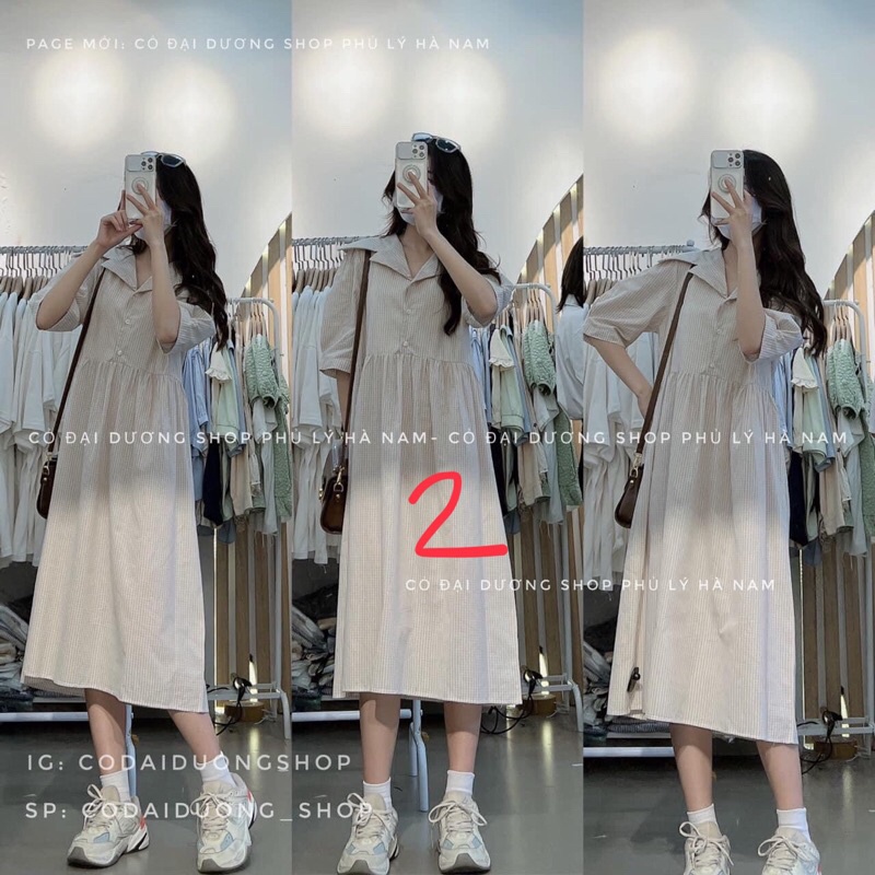 Váy cổ bẻ mã 6114
