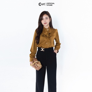 Quần ống côn đai lệch CChat Clothes