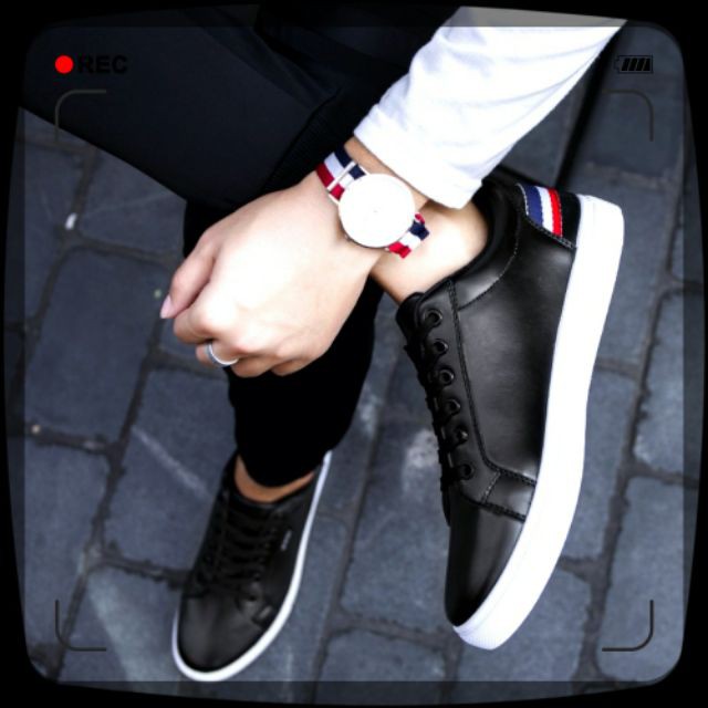 𝔹𝕆𝕊𝕊 𝕊ℍ𝕆𝔼𝕊 ⚜️ Giày Thể Thao SNEAKER NAM ⚜️1 ( ĐEN ) Hot FASHION FULL BOX