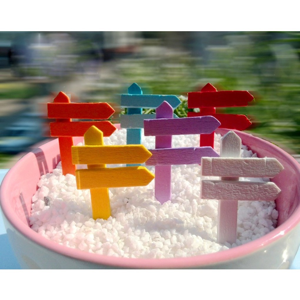 Đồ trang trí vườn cây hình biển chỉ đường