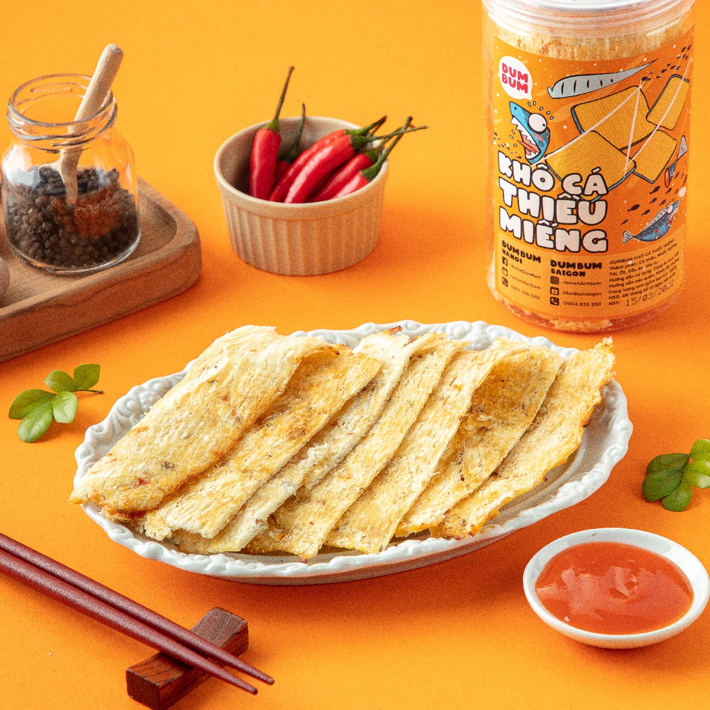 Khô cá thiều miếng DumBum 200g đồ ăn vặt Hà Nội