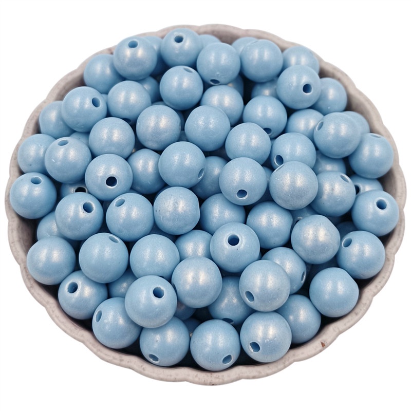 Set 20/40 Hạt Tròn Acrylic Nhiều Màu Sắc Dùng Để Làm Trang Sức Thủ Công