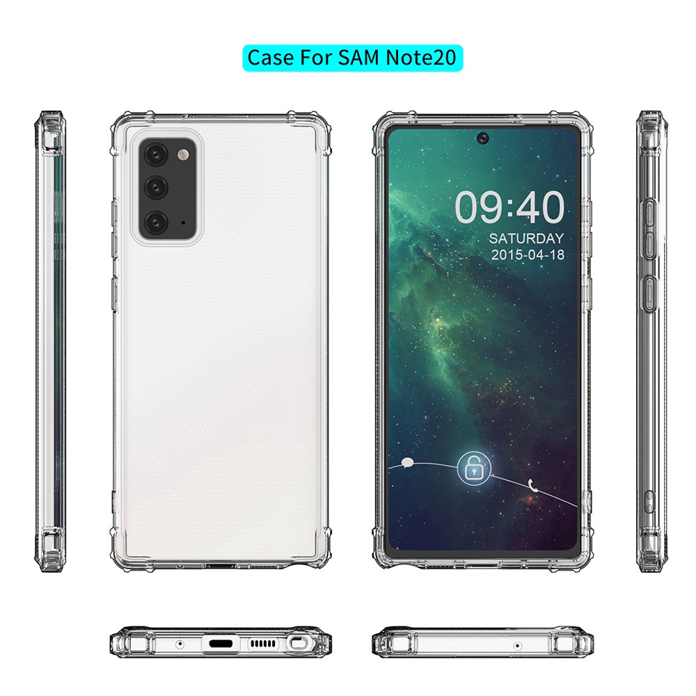 Ốp Samsung S8 S8+ S9 S9+ S10 S10+ S20+ S20Ultra Note 10 Note 10+ Note 20 Note 20 Ultra Trong Suốt Chống Sốc Chống Rơi Vỡ