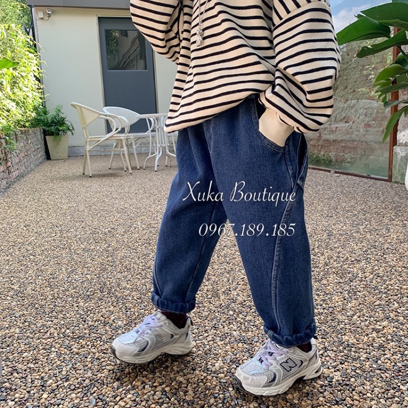 Quần Jeans Cao Cấp Bé Trai - Lót lông dày ấm Ảnh Thật]