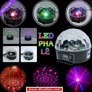 Đèn nháy pha lê 7 màu cảm ứng theo nhạc