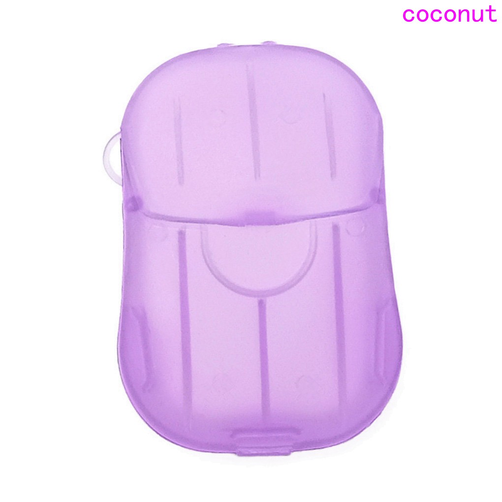 Hộp 20 miếng xà phòng giấy dùng một lần mang theo du lịch sử dụng tiện lợi