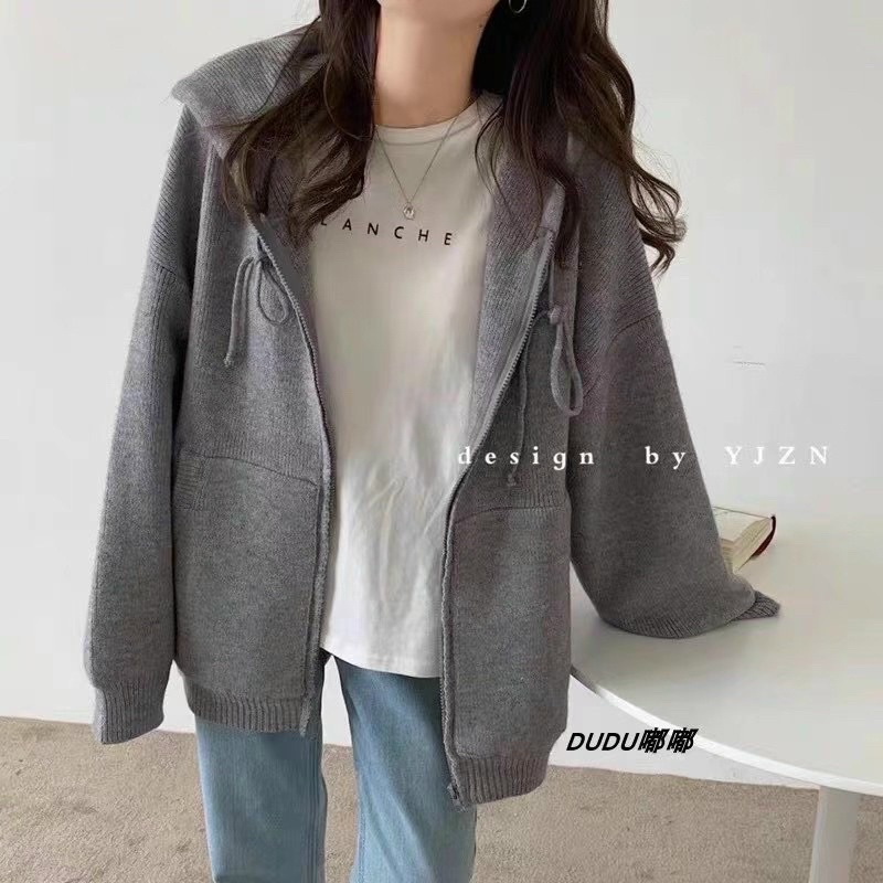 Áo khoác hoodie len dày dặn Hàn Quốc _ Hlm ( Ảnh thật tự chụp) | BigBuy360 - bigbuy360.vn