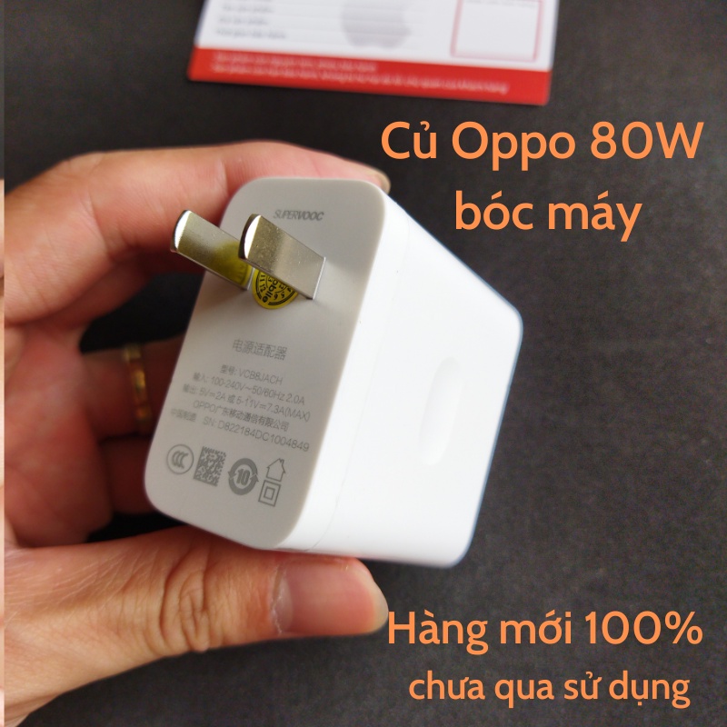 Bộ Sạc Nhanh OnePlus 65W Warp Charge 6.5A PD 2 đầu Type-C cho OnePlus 8T/ 9/ 9R/ 9 Pro