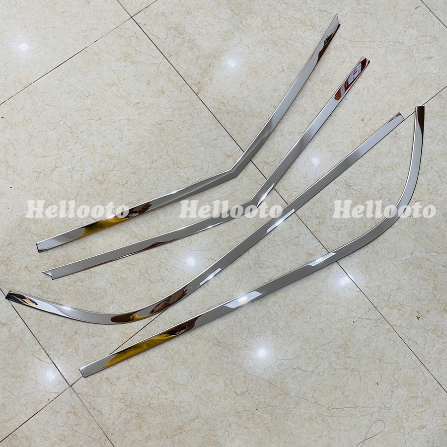 Viền chân kính, Nẹp cong kính xe Hyundai Creta 2022-2023 Hàng inox cao cấp