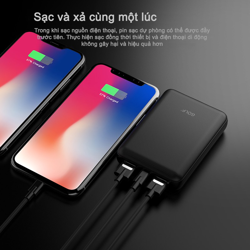 Sạc dự phòng Golf G42 10,000mAh/3,7v Li-Polymer - Hàng chính hãng