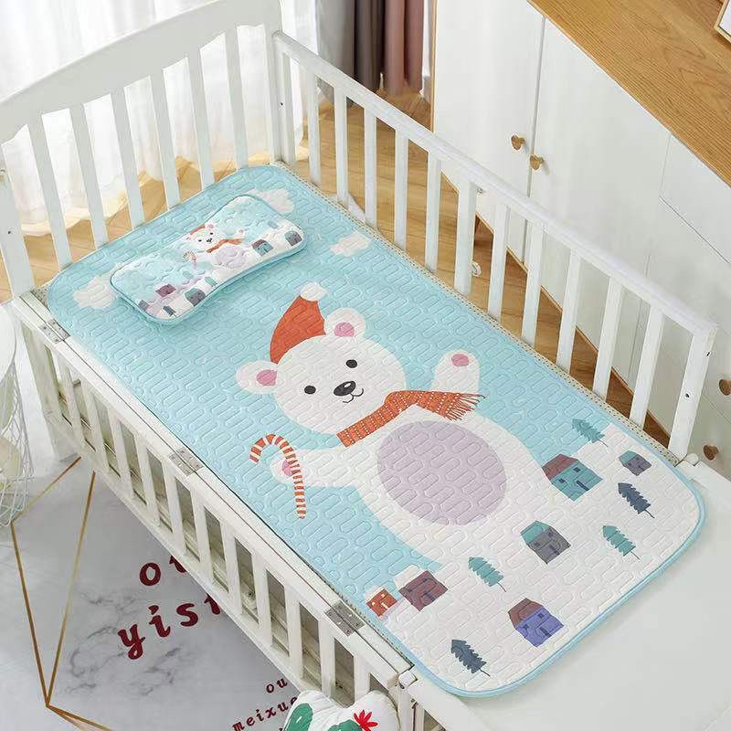 Chiếu điều hoà tencel kèm gối cho bé