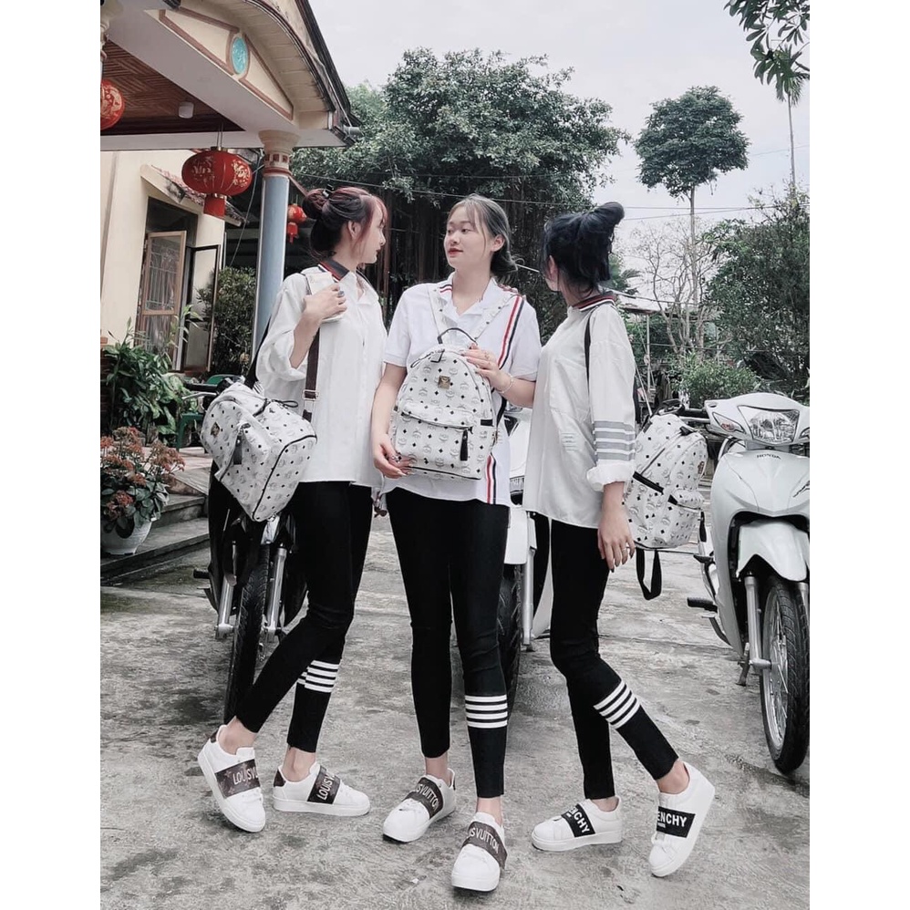 Áo sơ mi 4 vạch cổ bo dệt form rộng unisex - Phông trơn nam nữ dài tay dáng suông cổ sơ mi, họa tiết sọc kẻ cá tính