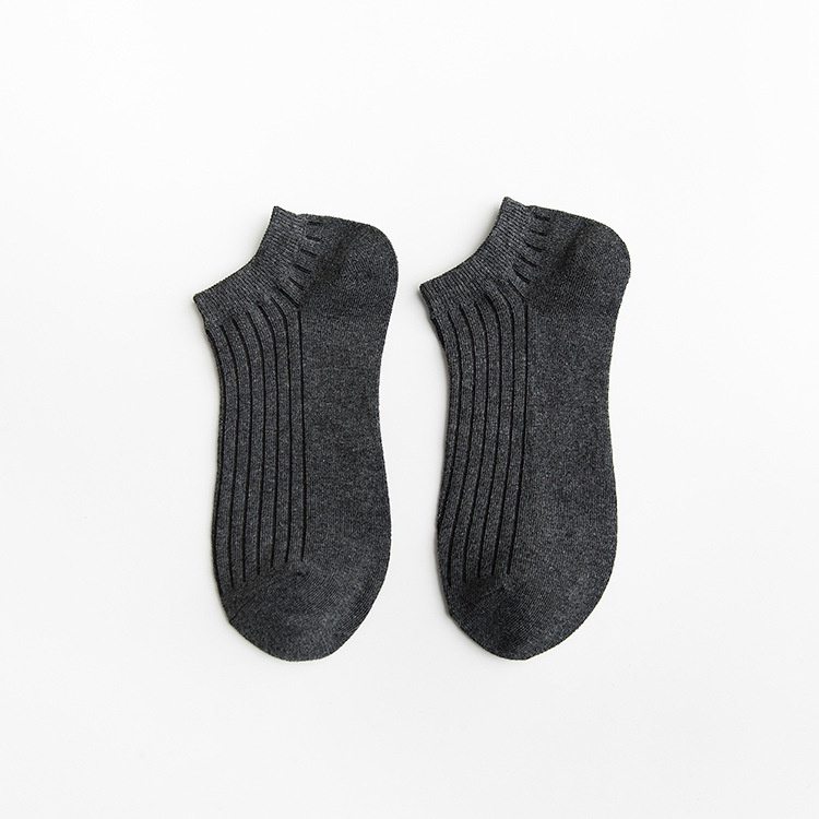 Tất đơn sắc cổ thấp đi giày lười Toroshoes Mã T6 100% cotton (7 Màu)