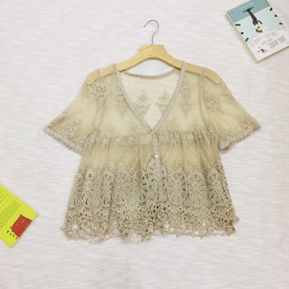 Áo ren tiểu thư, áo babydoll, áo khoác ren